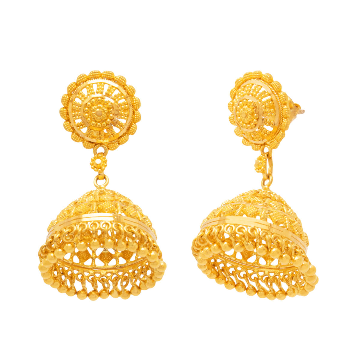 Juhi Jhumka Gold Earring - WHP Jewellers