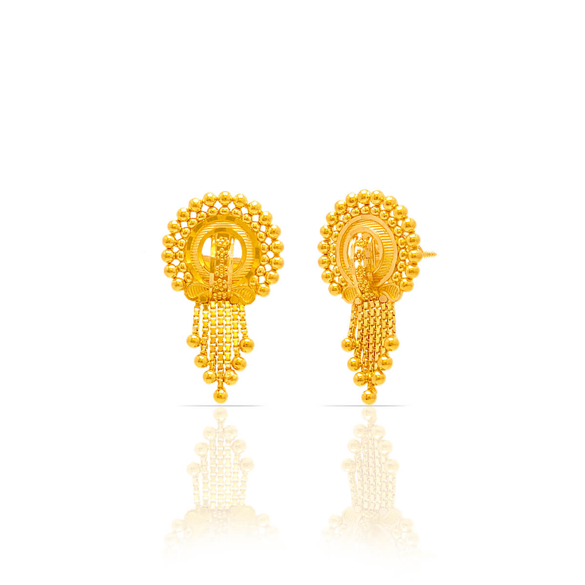 simple daily wear gold earrings.//with weight. - YouTube-calidas.vn