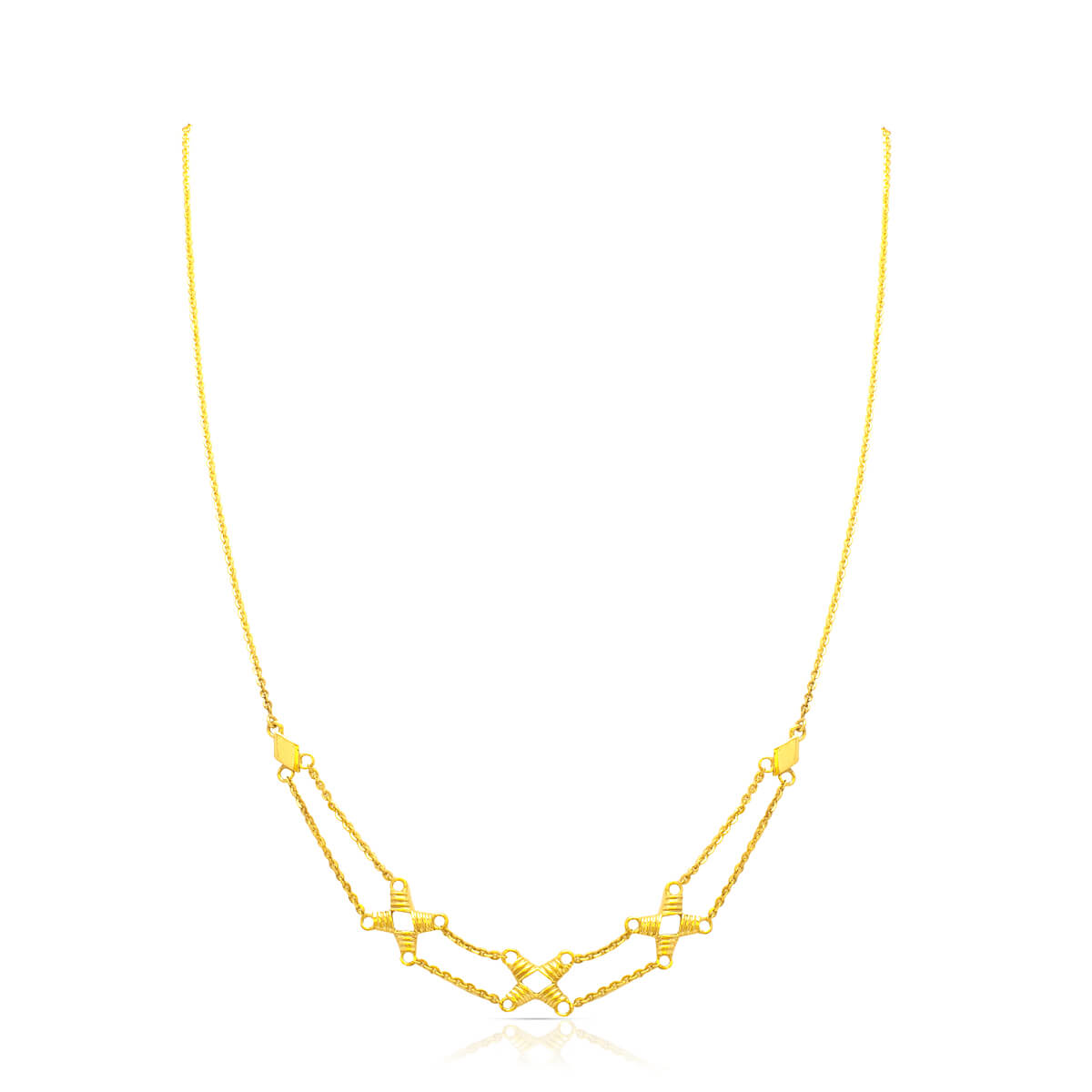Vibin To Varsity Gold Mini Necklace